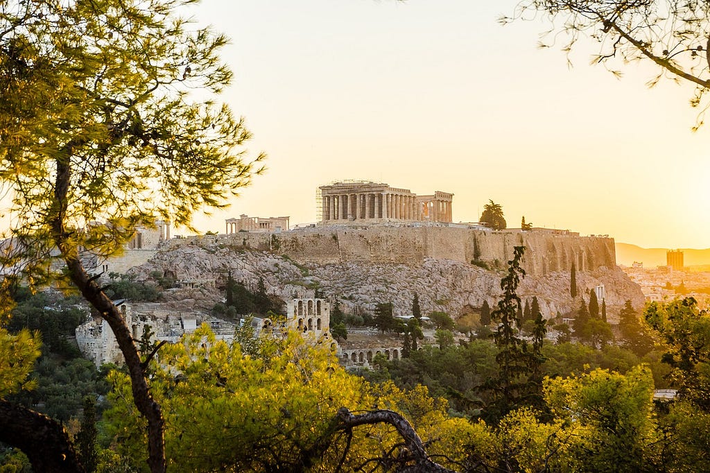 Acropoli di Atene, Grecia.