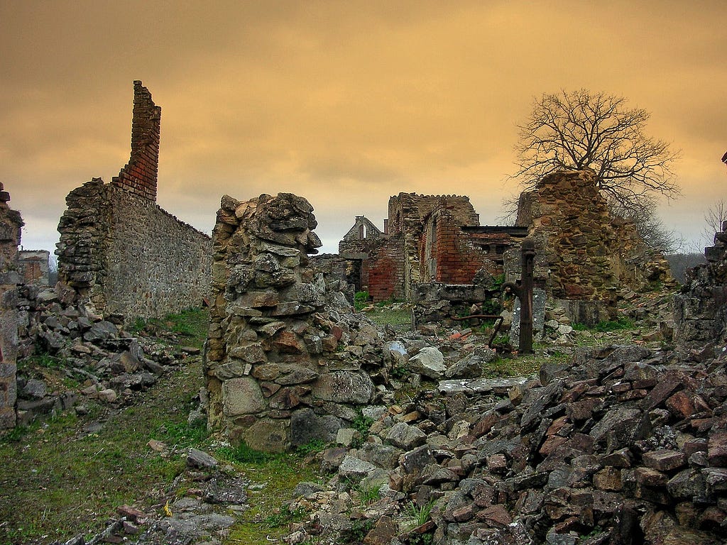 Building Ruins of Oradour-sur-Glane-Photo by inkflo