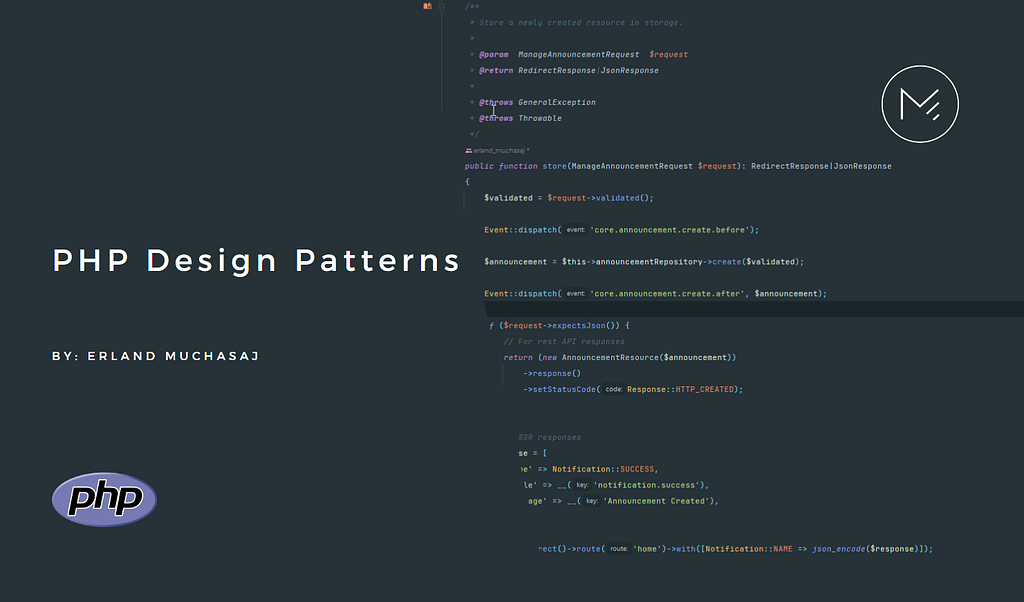 A post series on different PHP design patterns.