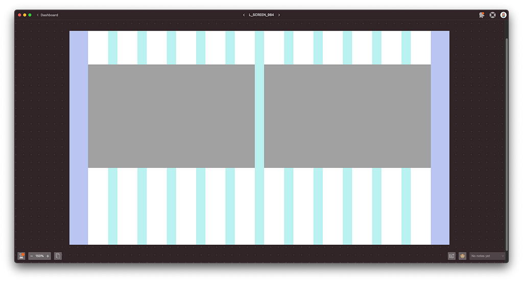 Grid system on desktop of home24 Design System.