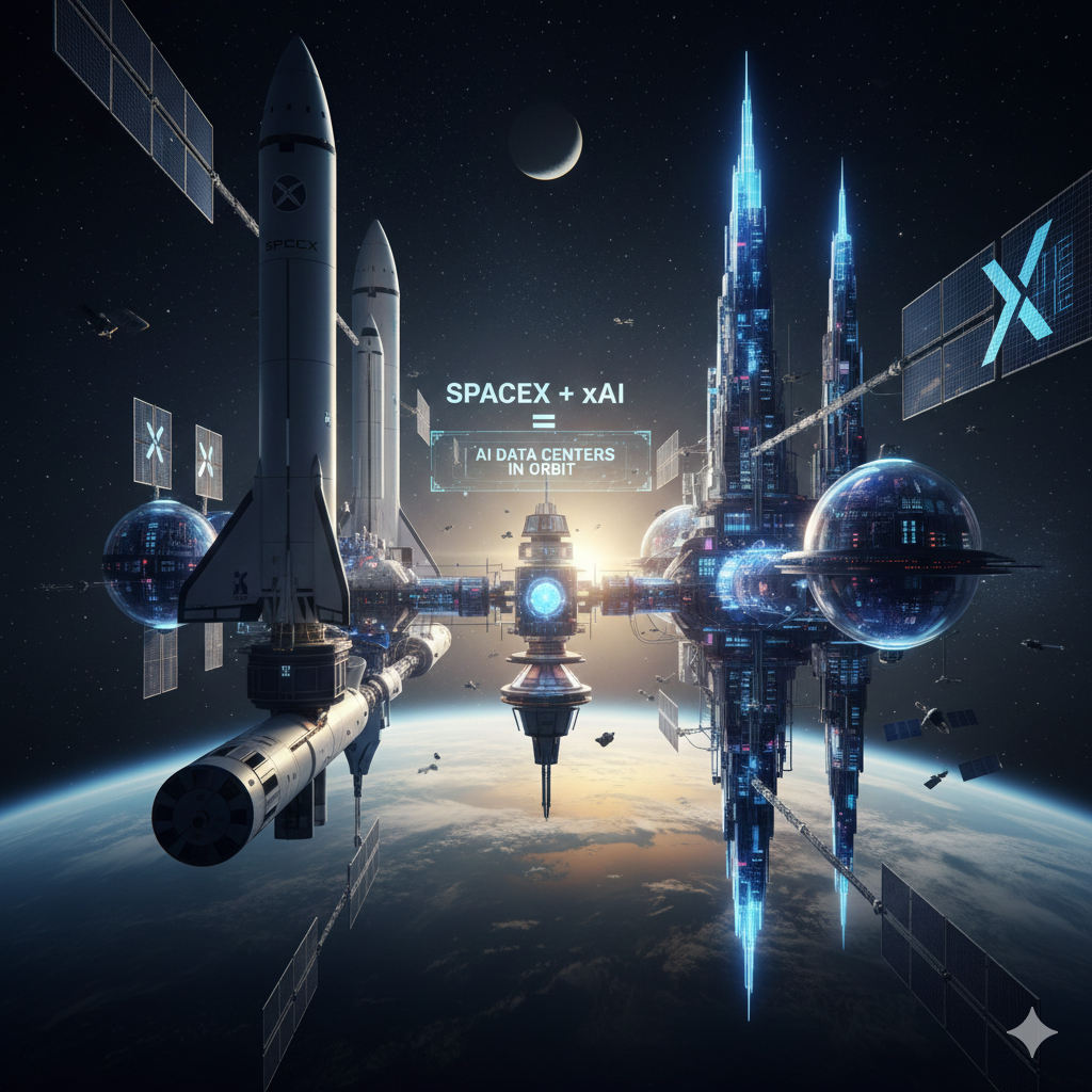 Elon Musk’s Mega-Merger: SpaceX + xAI Betting Big on AI Data Centers i Elon Musk’s Mega-Merger: SpaceX + xAI Betting Big on AI Data Centers i