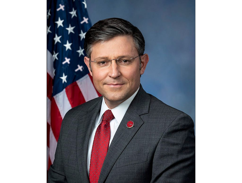 Speaker of the House Mike Johnson photo altered for accuracy
