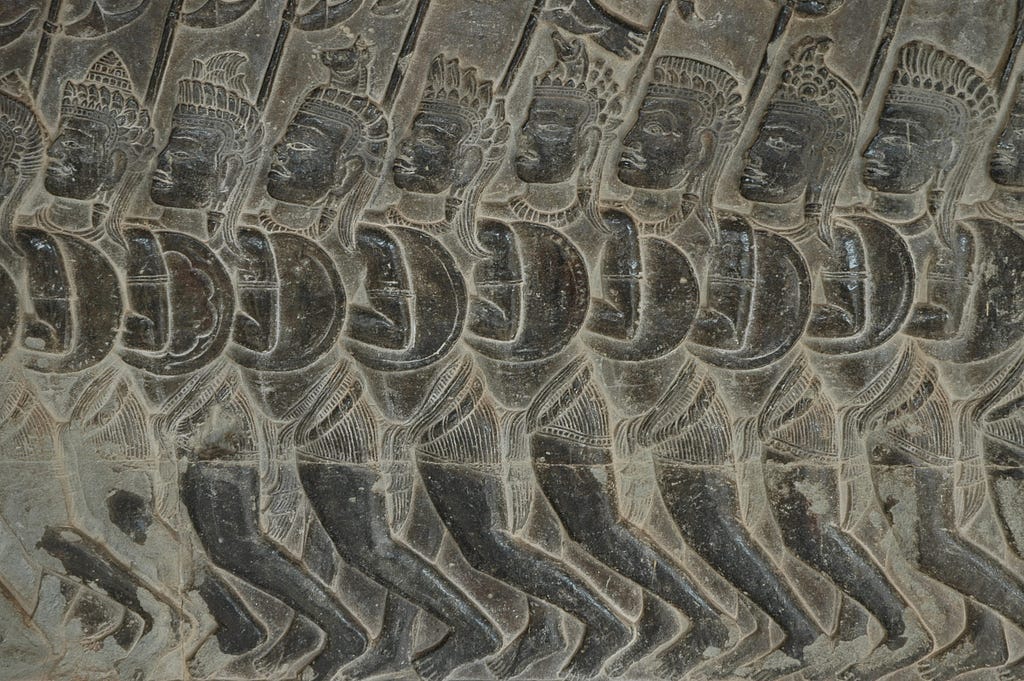 Angkor Wat carving detail