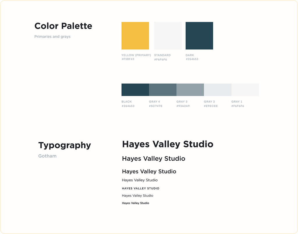 Color Palette and Typography