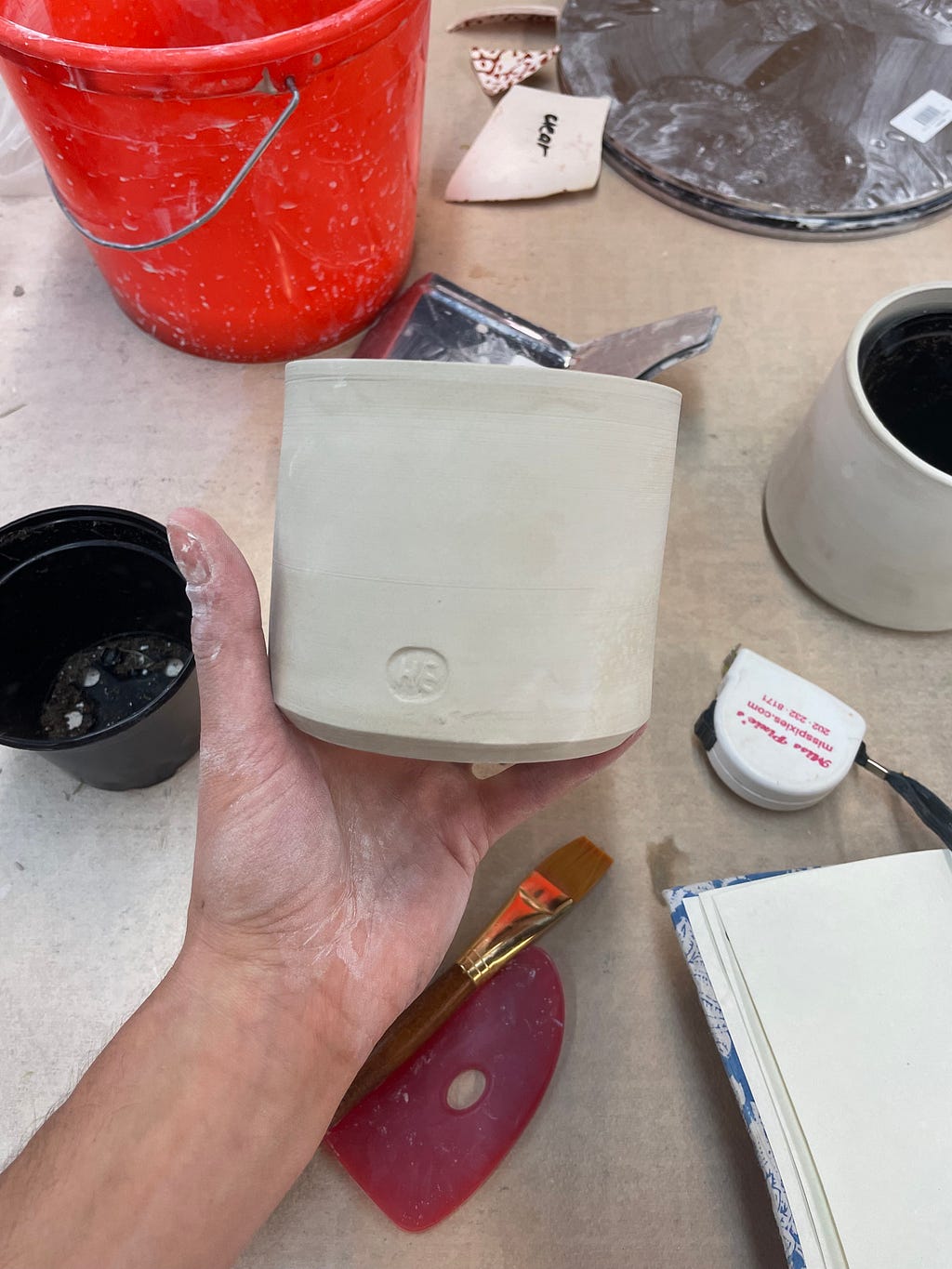 Ceramic pot, work in progress