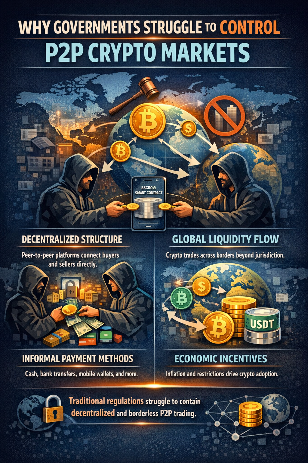 Why Governments Struggle to Control P2P Crypto Markets