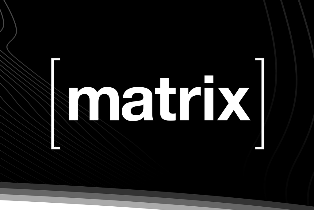Logo do Matrix, protocolo de mensagens em tempo real descentralizado.
