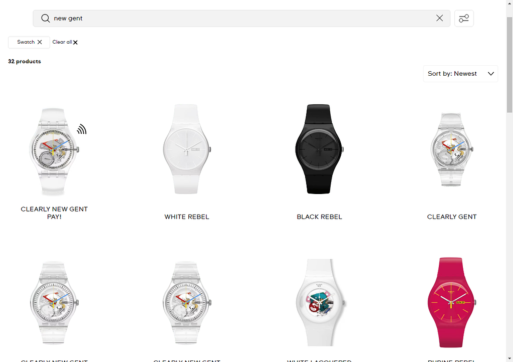 Swatch New Gent watches on the official site