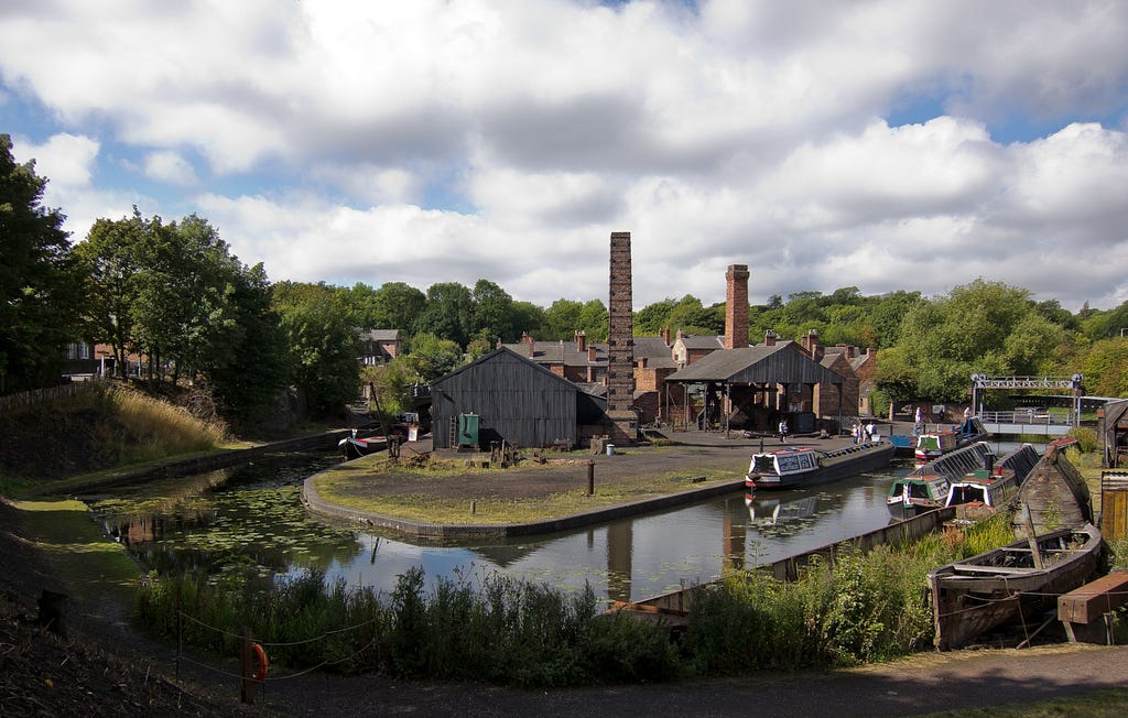 By Phil Sangwell from United Kingdom — Canal Basin , Black Country Living Museum