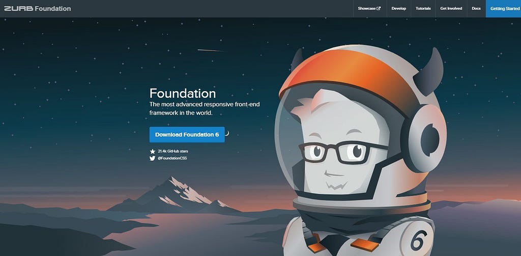 An image of the homepage of Foundation’s official website
