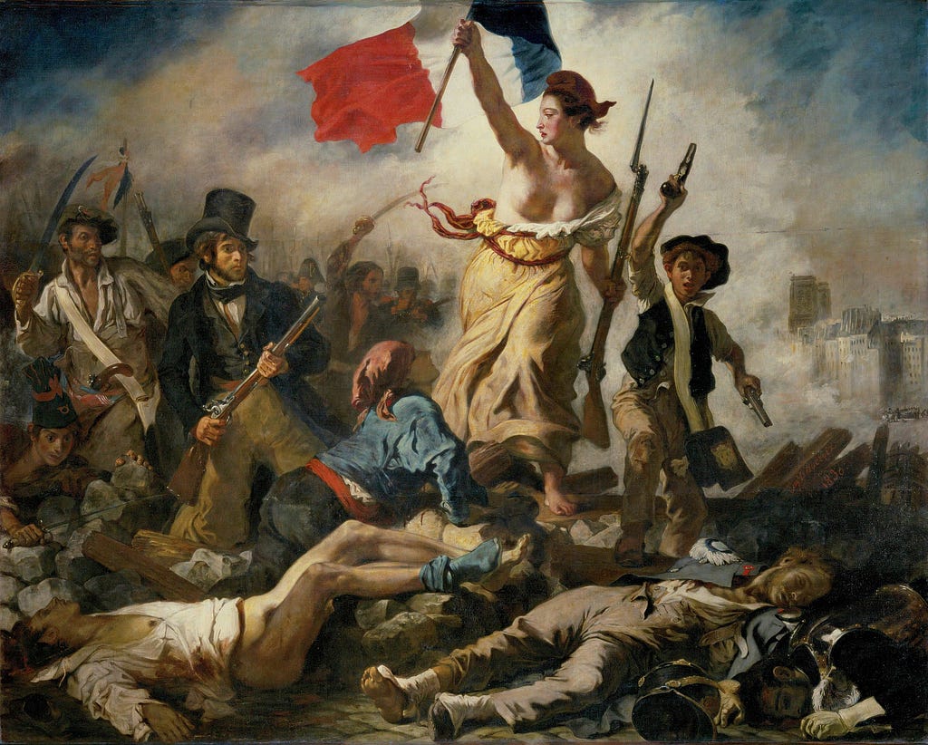 Eugène Delacroix, Liberty Leading The People [1830].