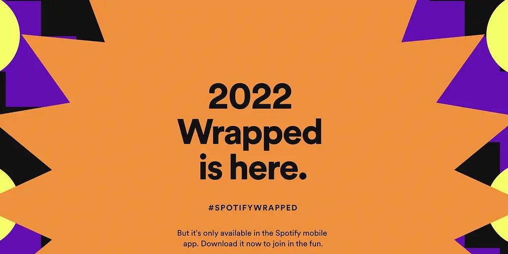 2022 Wrapped is Here. orange image
