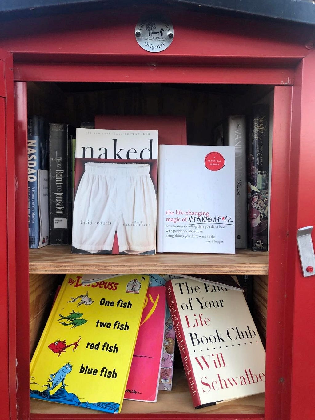 little library books naked Dr. Seuss art of not giving a f*ck