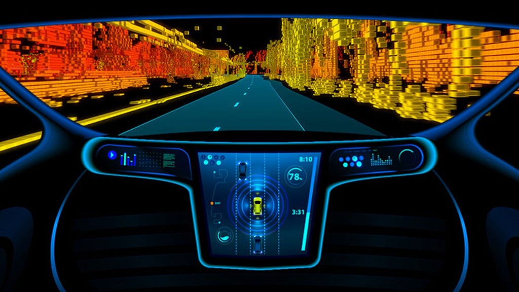 A visualization of TomTom’s HD maps for autonomous vehicles. Source: TomTom