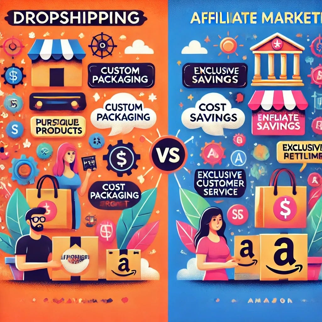 Drop shipping or Affiliate Marketing?