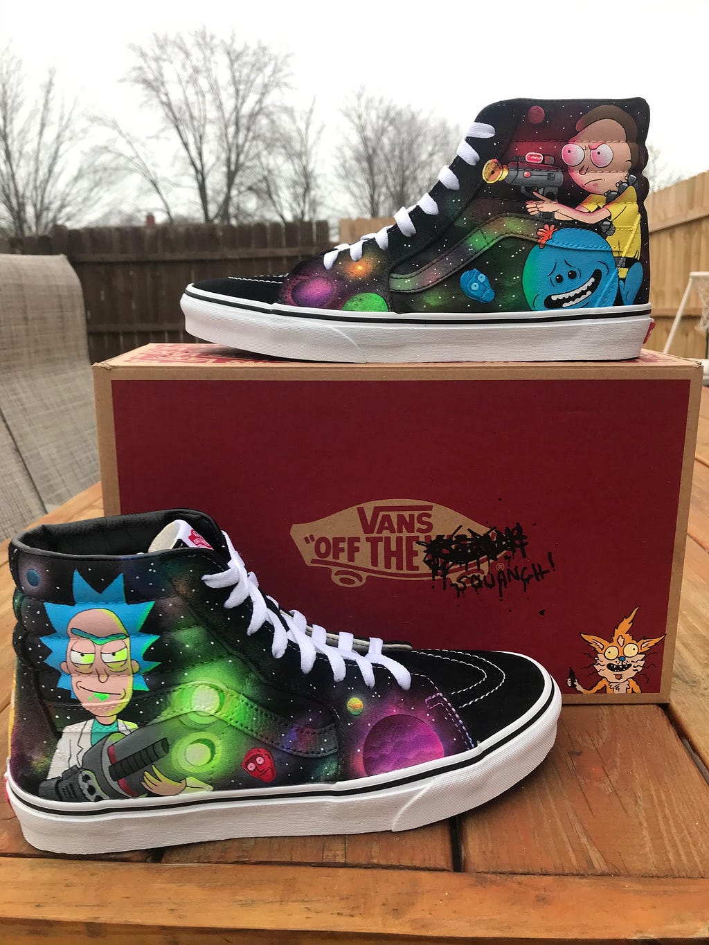 Chumpsumthin Rick & Morty Converse custom sneaker