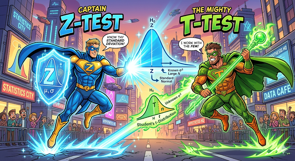 The Z-Test: Statistics Underrated Workhorse (And Why Its Not Just a Worse T-Test)