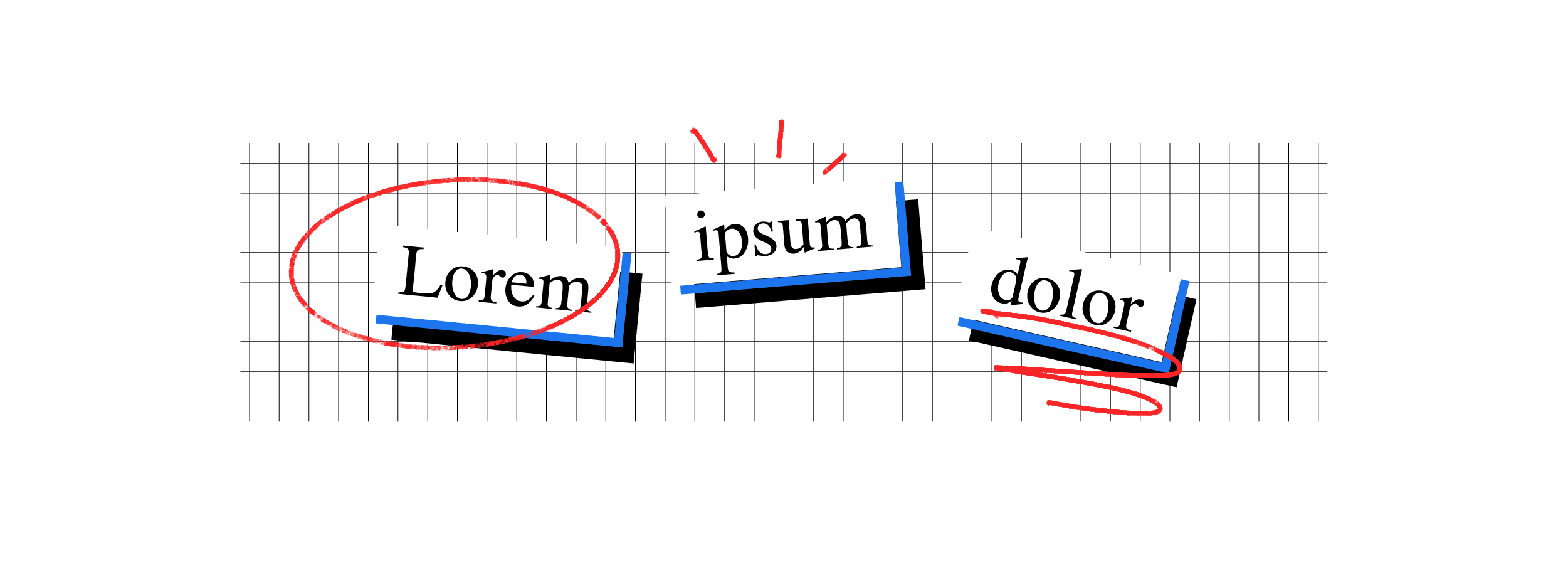 Lorem Ipsum placeholder text used in editing and graphic design