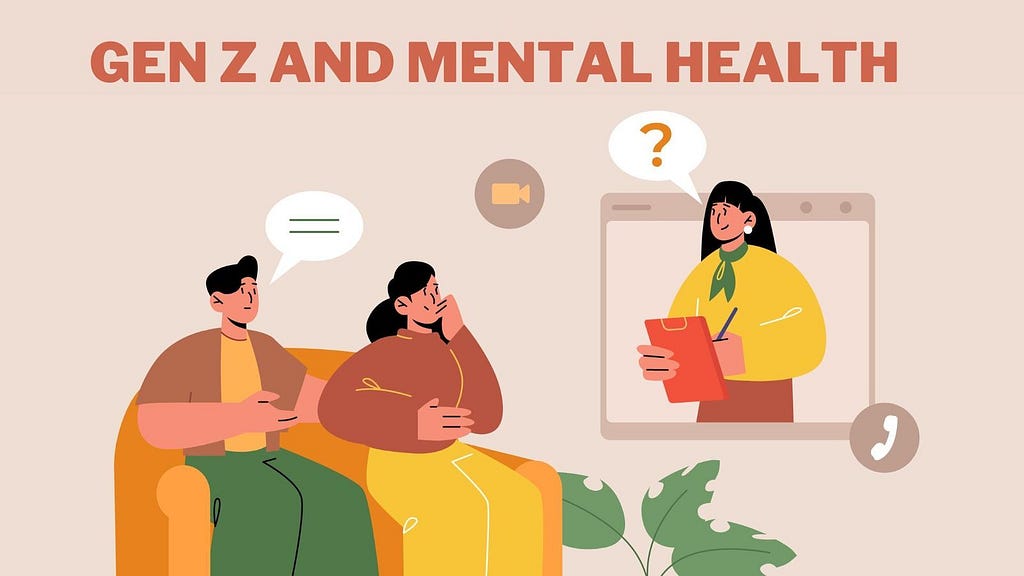 Gen Z and Mental Health Illustration