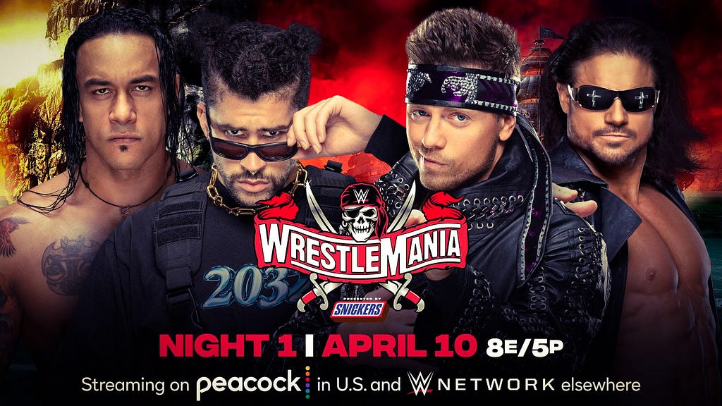 Bad Bunny and Damian Priest vs. The Miz and John Morrison