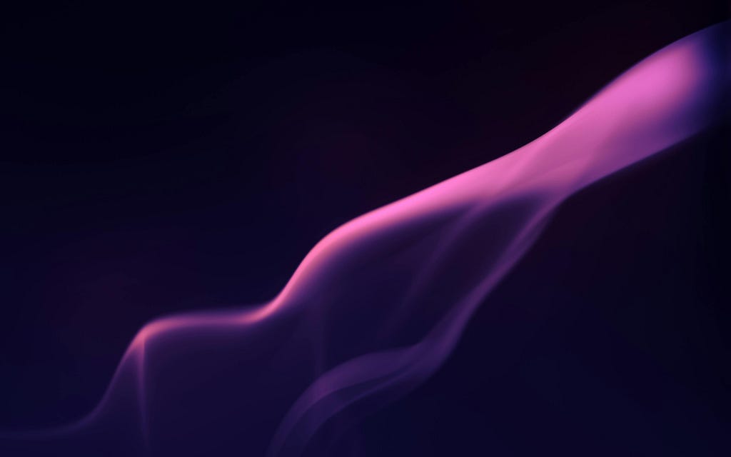 Abstract Illustration of a Purple Flame