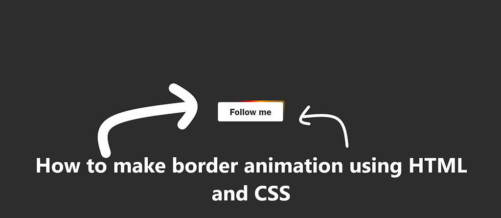 Animated Border using HTML and CSS — Border Animation