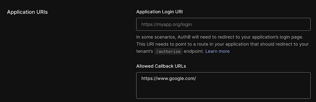 Configure the Allowed Callback URL where you want your users to be redirected after the SSO Login.