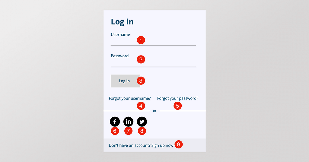 The proposed wireframe with better grouping of items.