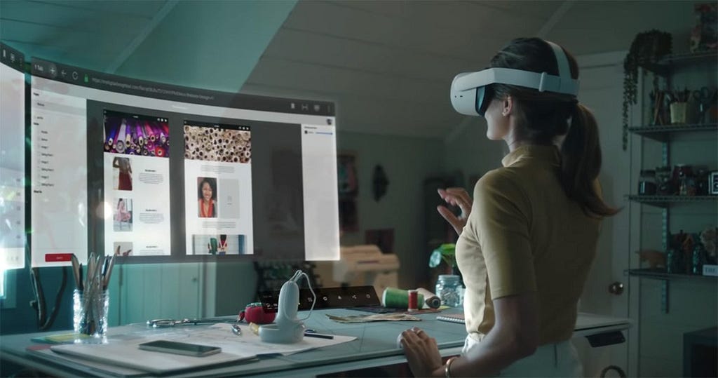 Oculus VR infinite office vision by Facebook