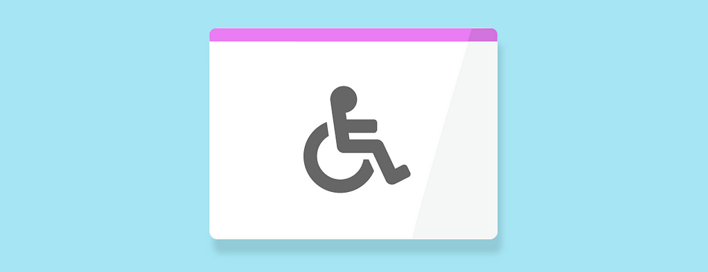 Disabled symbol illustration