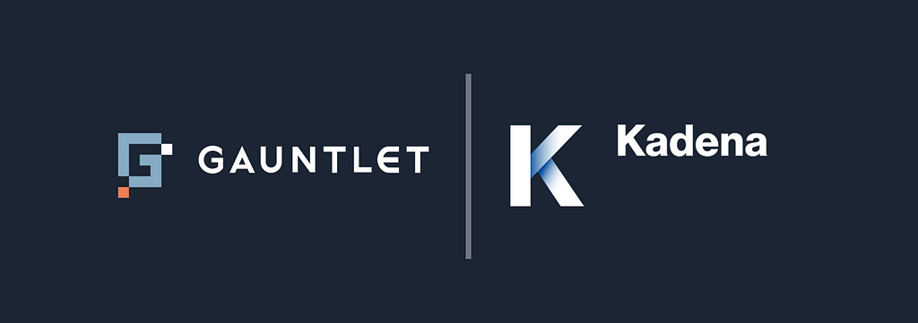 Gauntlet & Kadena logos, side by side