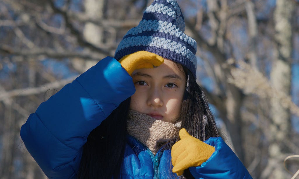 Still of young girl in Evil Does Not Exist, directed by Ryûsuke Hamaguchi.