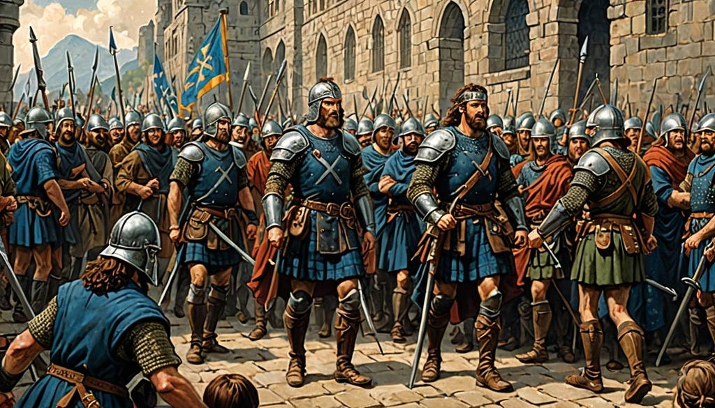 William Wallace marching with army