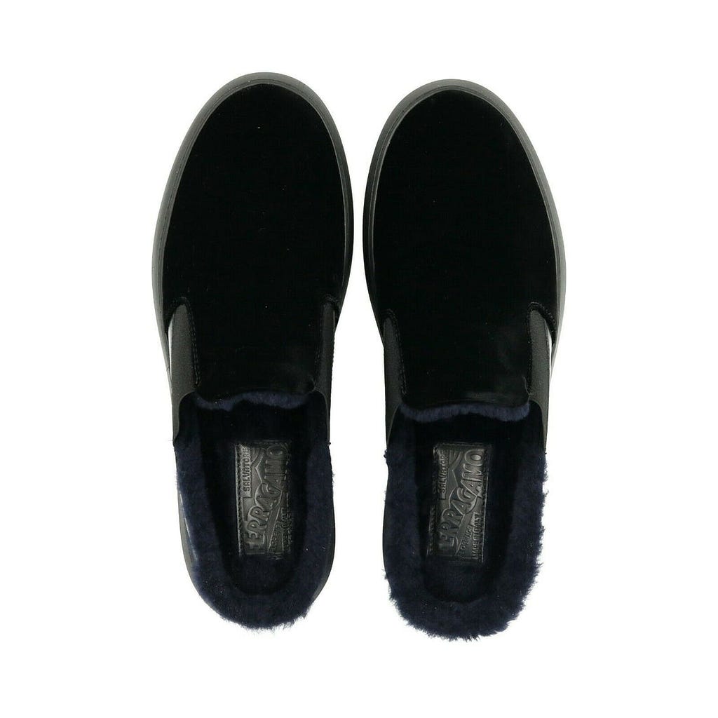 Douglas velvet fur slippers