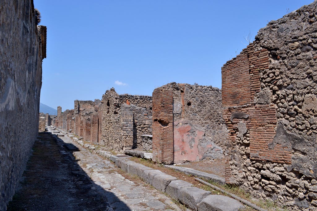 Street view in Pompeii