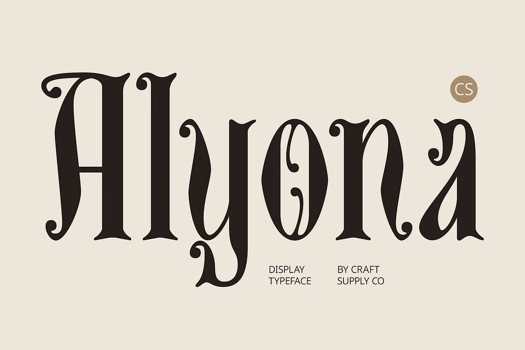 CS Alyona — Gothic Font