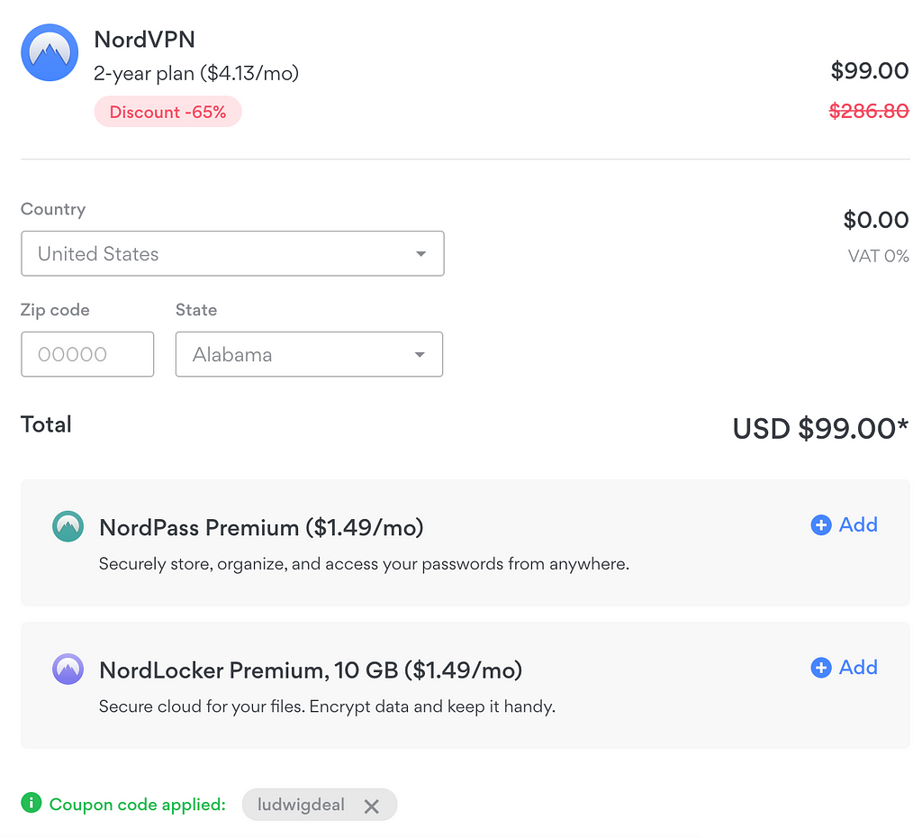 Get NordVPN on discount with Ludwig coupon code