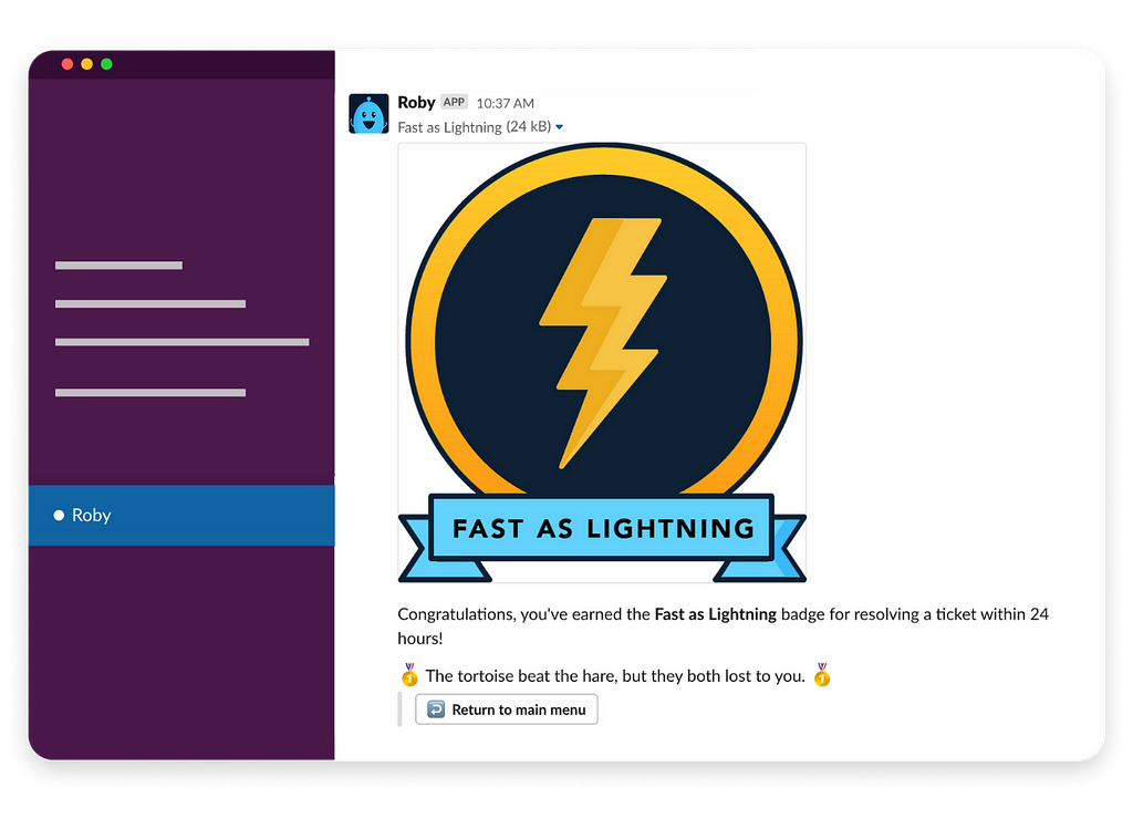 Fast As Lightning Badge