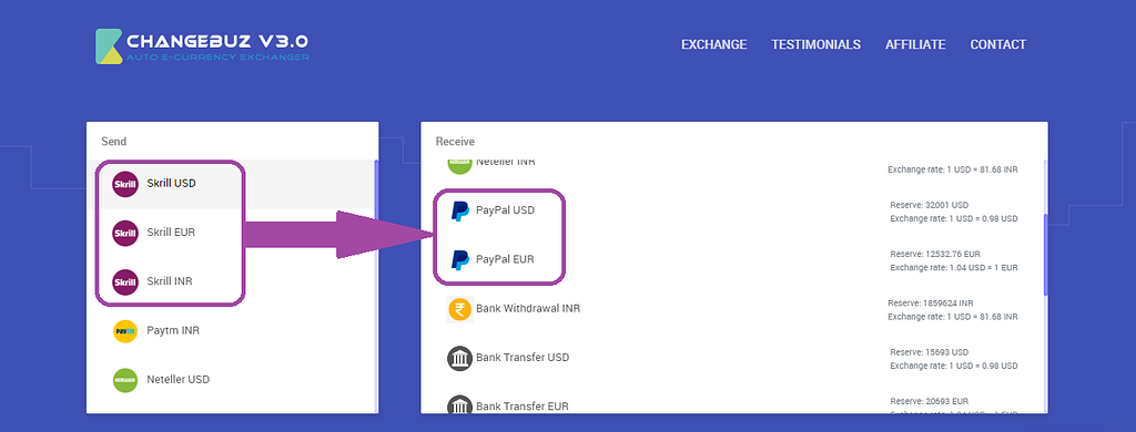 skrill to paypal instant exchange