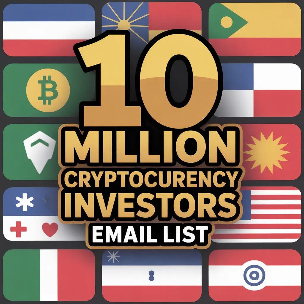 10 Million Cryptocurrency Investors email List