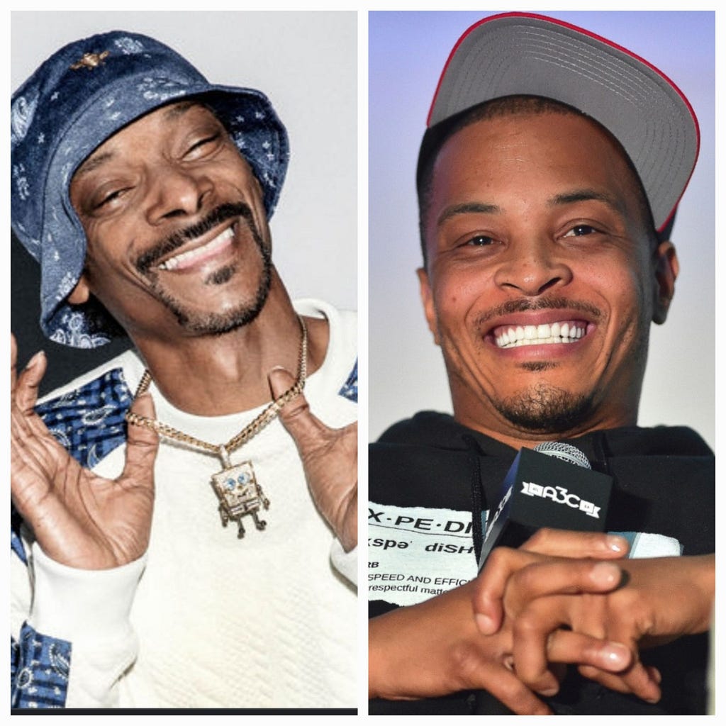 rappers Snoop Dogg and T. I.
