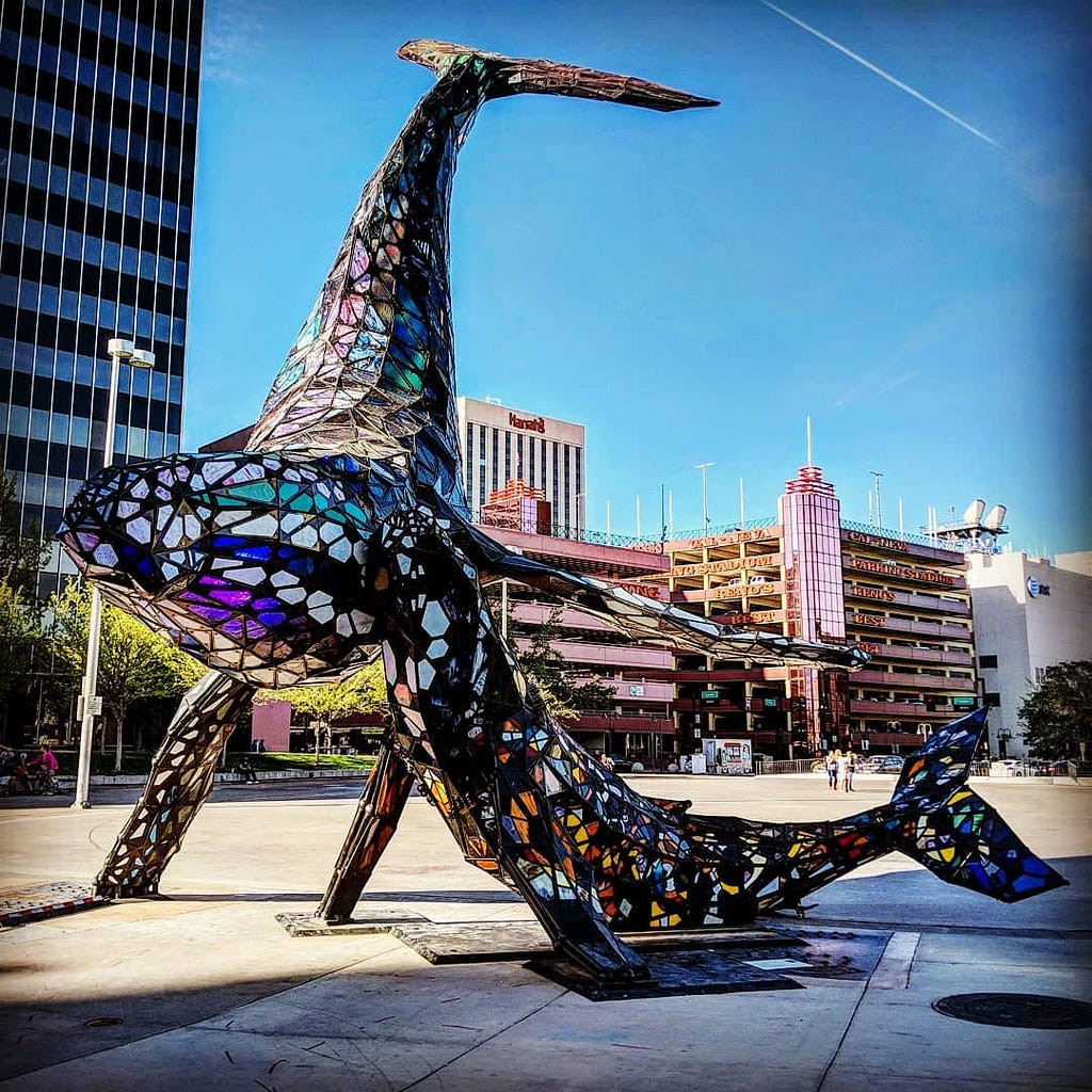 Space Whale at the Riverwalk in Reno