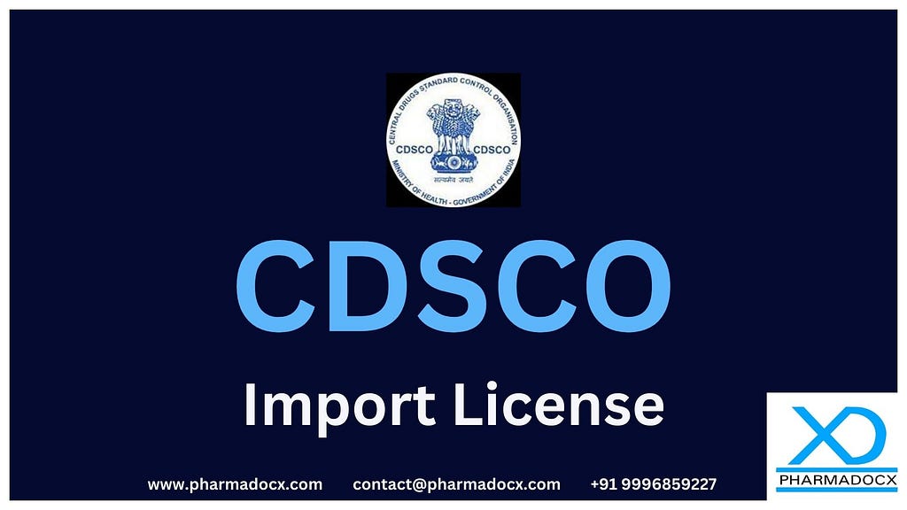 CDSCO Import License India Cover Image