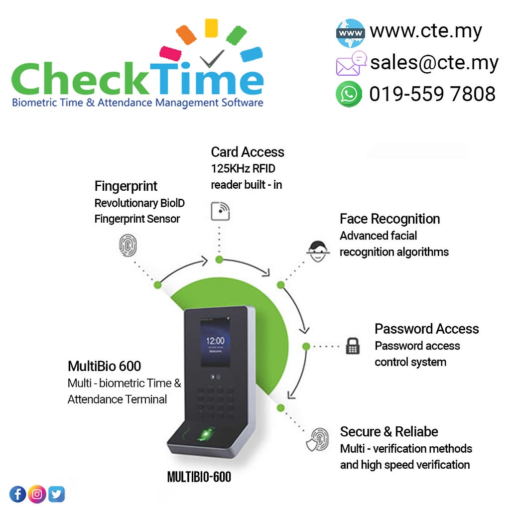 This is Time Attendance System MaltiBio-600 , Time Attendance System Softwae , real time Attendance System