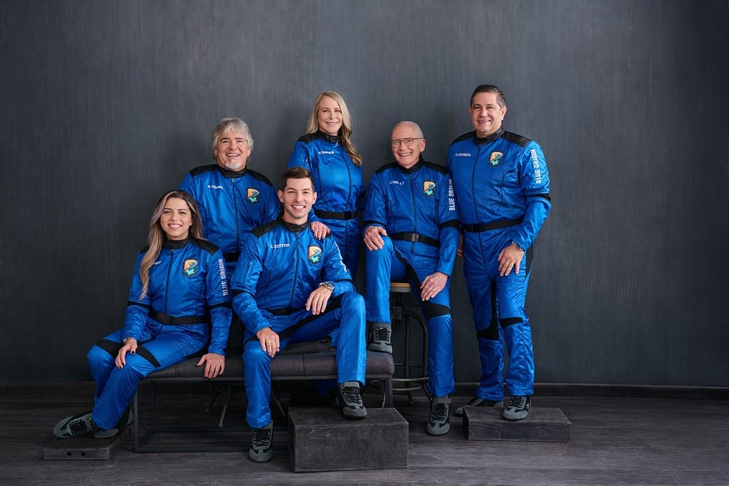 Blue Origin crew from sixth flight
