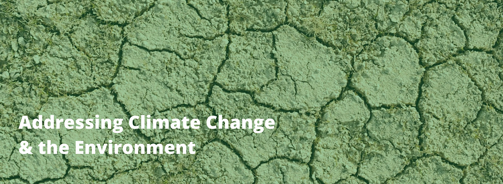 Addressing Climate Change and the Environment