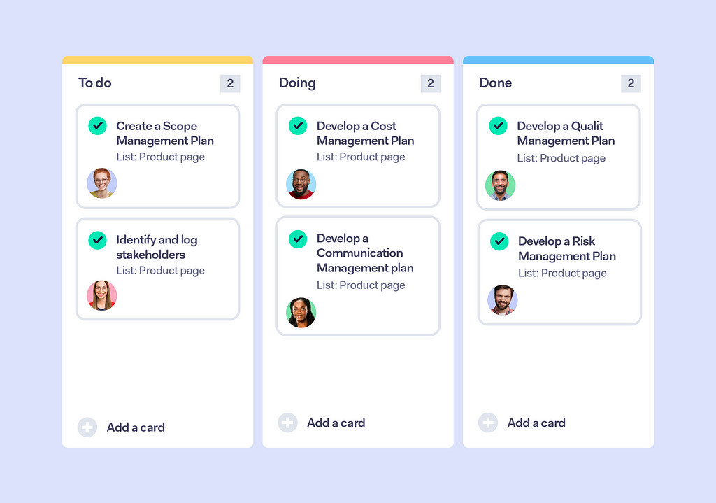 Teamwork interface — Collaborative app — Collaborative work Management — Product Management app