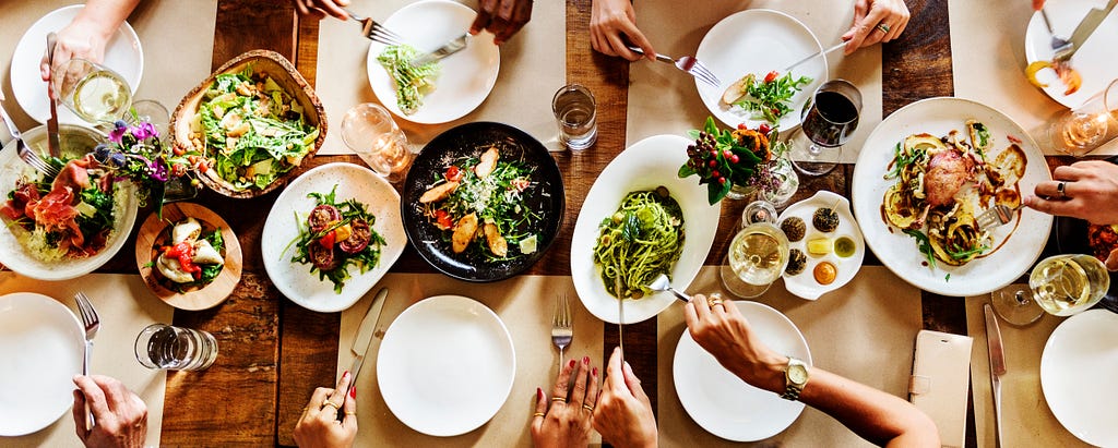 People Eating Food