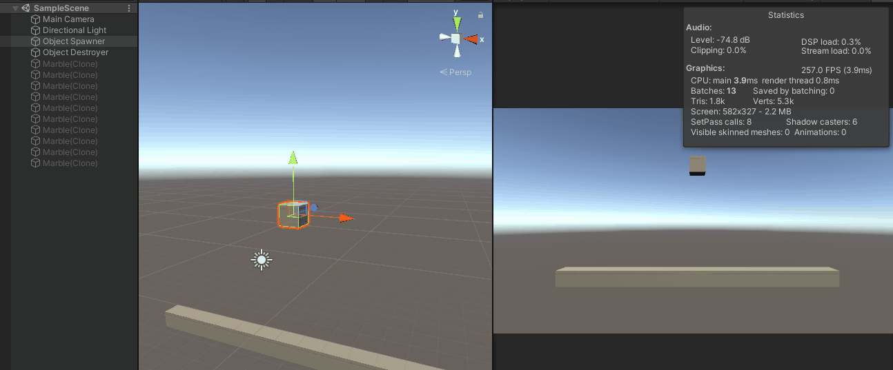 A unity 3d example of how to implement object pooling