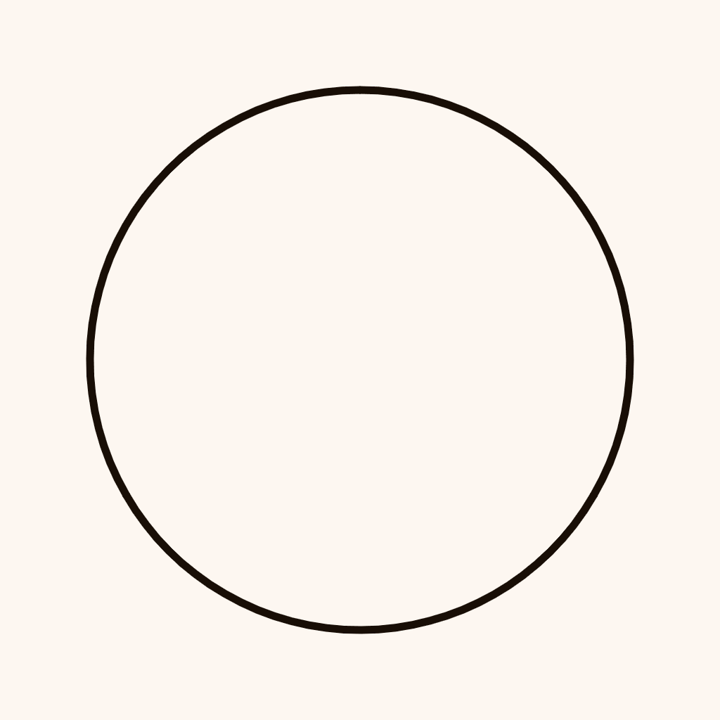 Interpolation From a Circle to an Equilateral Triangle (#02): In which a circle is approximated by three circular arcs, whose radii dynamically lengthen to infinity.